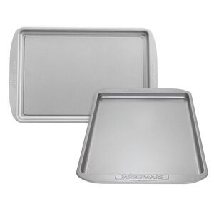 Farberware -  Bakeware 2pc 11"x17" Cookie Pans: Nonst Steel
